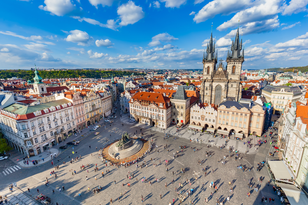 Het Oude Stadsplein in Praag