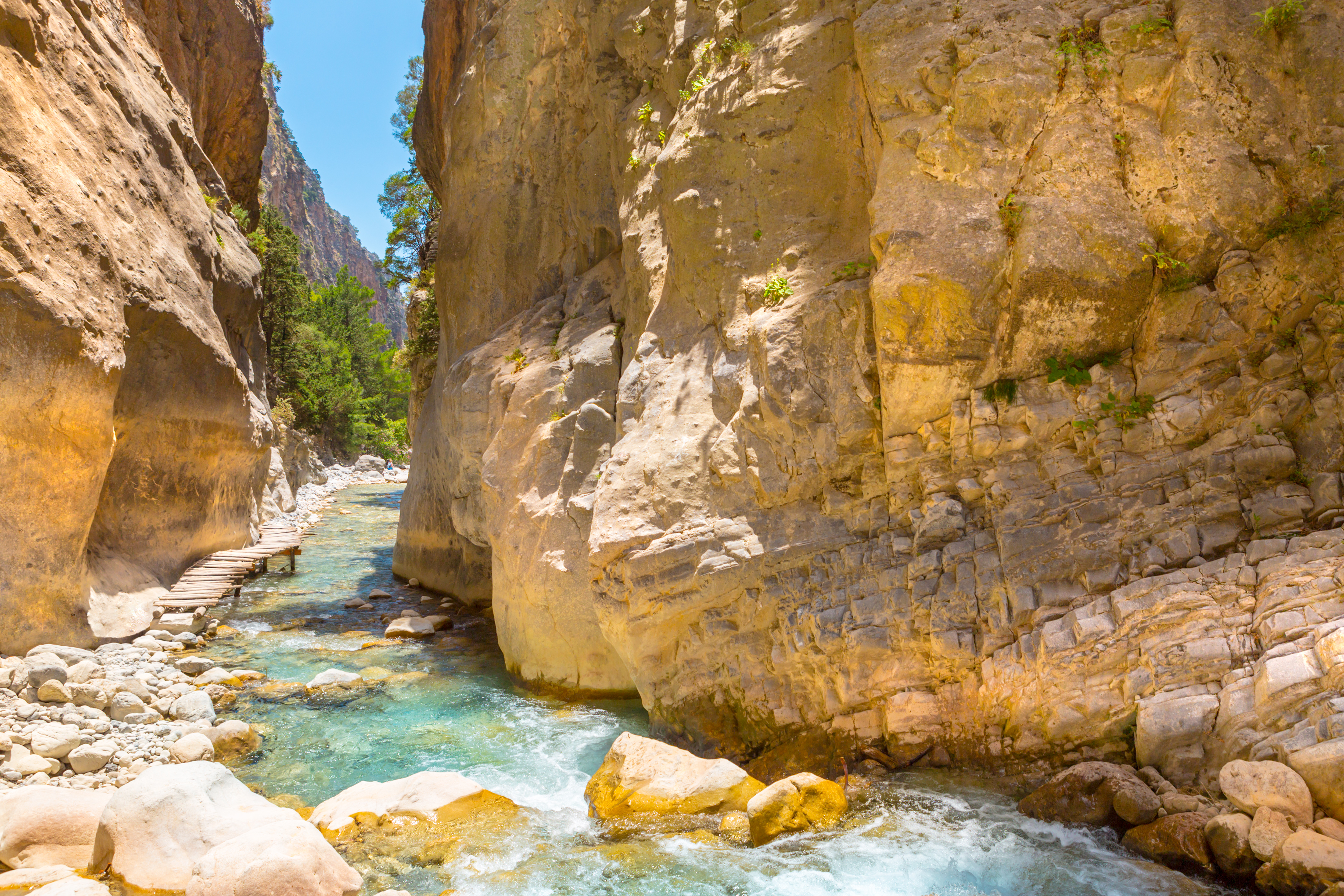 De Samaria kloof in Kreta